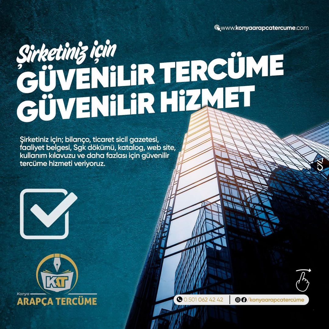 Konya'da Güvenilir Arapça Tercüme Hizmetleri: Profesyonel Çözümler
